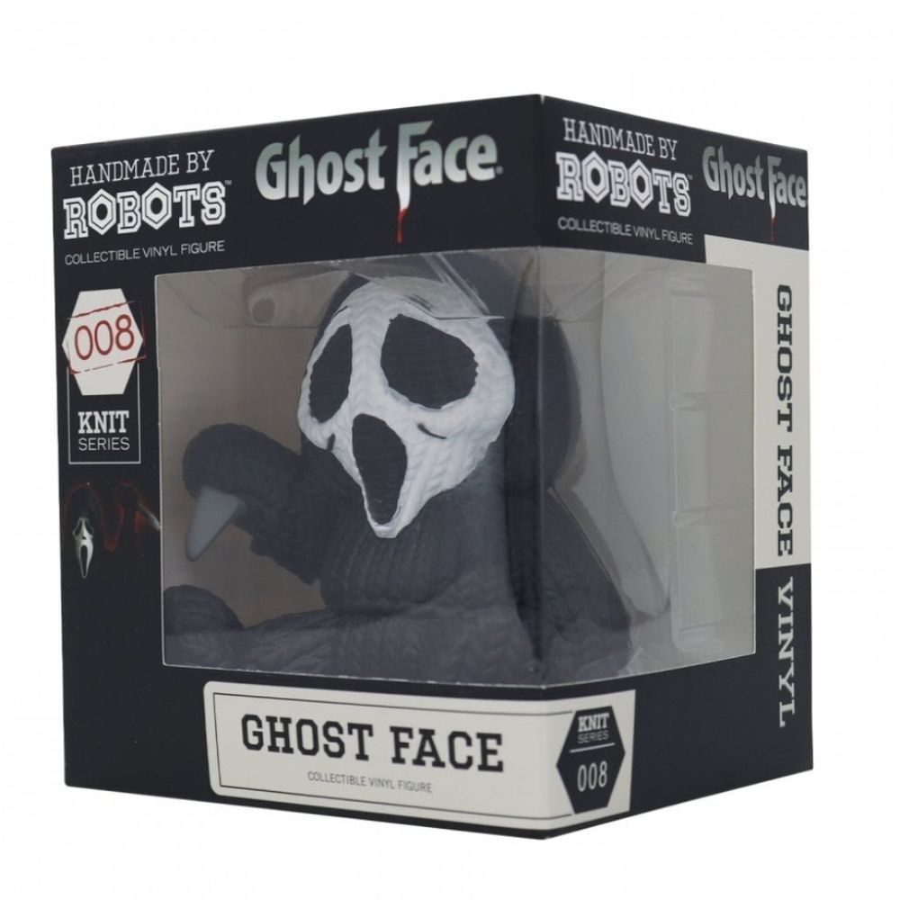 Homemade By Robots Ghost Face Scream 008 Knit Series Collectible - Picture 2 of 7